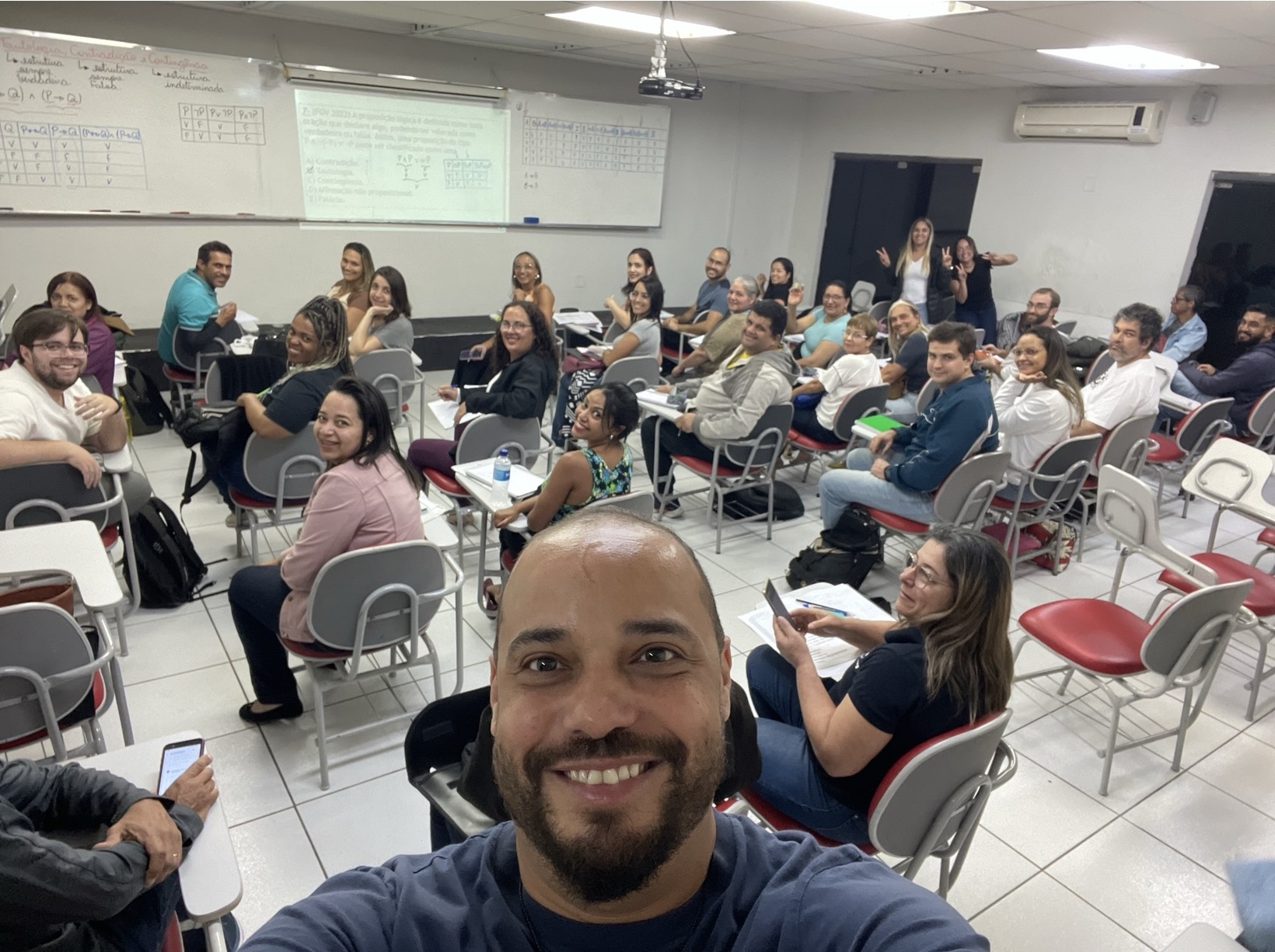 Turma de cursinho preparatório