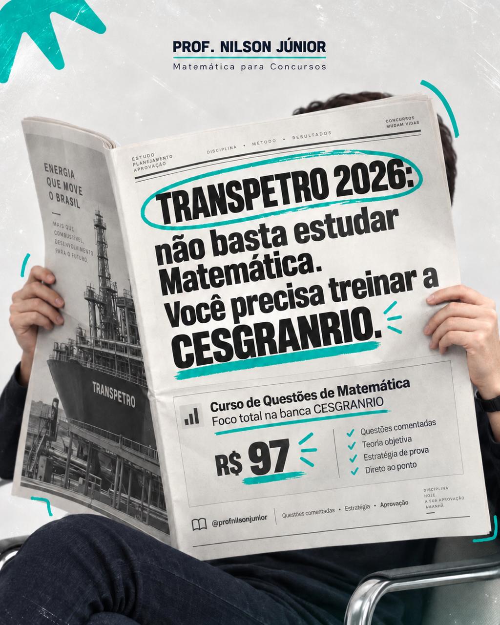 Curso de Questões de Matemática CESGRANRIO para Transpetro 2026